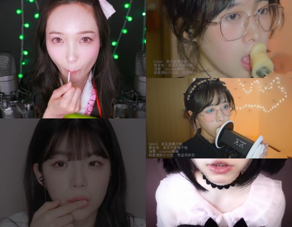 Eunzel ASMR吃棒棒糖 会员视频+yeonchu ASMR 助眠+小羊喵ASMR - 妹妹的嘴+其实不是