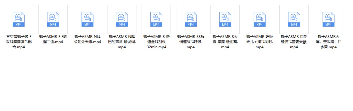 其实是椰子啦 ASMR 10V