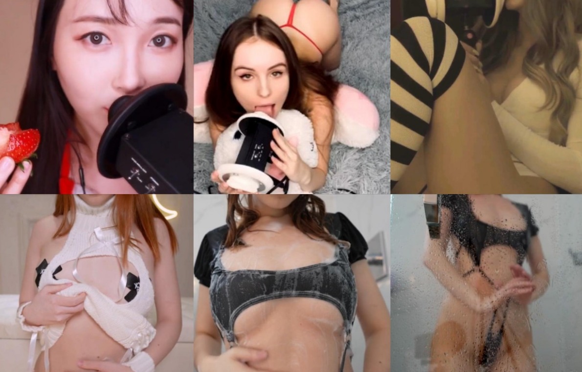 Maimy 猫女乞求牛奶+淋浴+Yui ASMR 胡萝卜+Eunzel ASMR 舔耳+JuicyBaby ASMR 弯腰