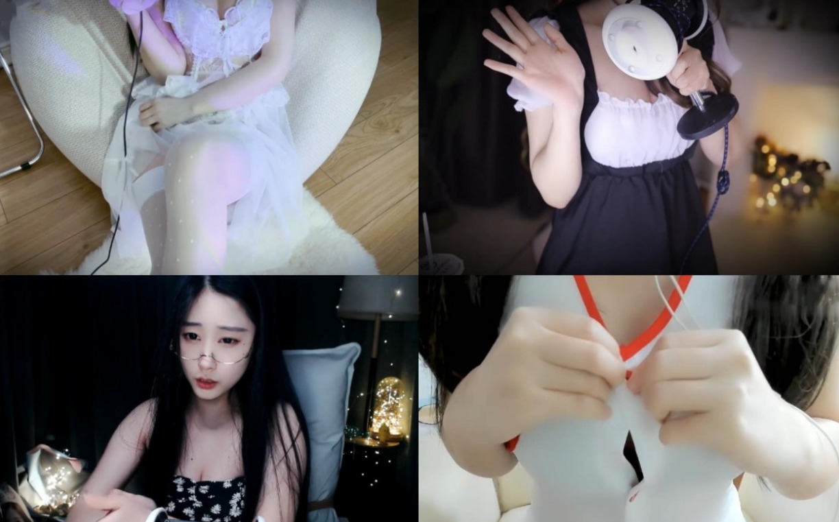 虎牙 MY、雪寒ASMR+唐樱樱火箭白纱裙+虎牙大伊伊ASMR助眠 女仆黑丝+不甜荔枝ASMR