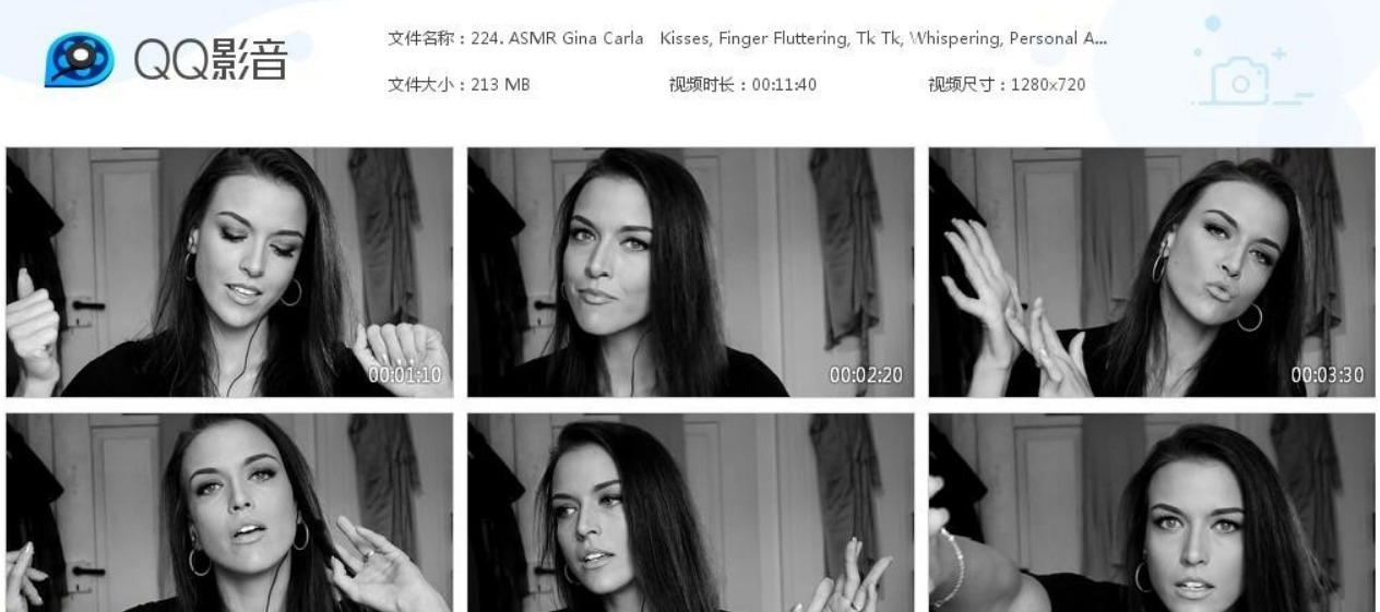 ASMR Gina Carla - 吻音，手势动作，耳语