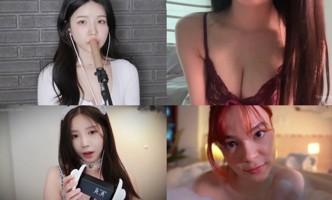 YUUU ASMR - 舔脸颊含羞+yeonchu ASMR+Yoon ying ASMR女仆舔耳+Maimy ASMR - 泡泡洗澡