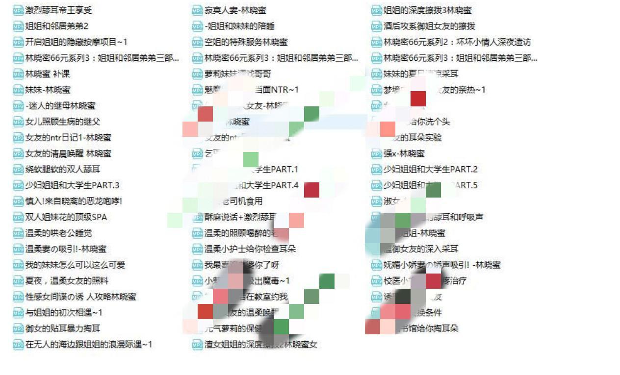 林晓蜜音声120部（4.36G）