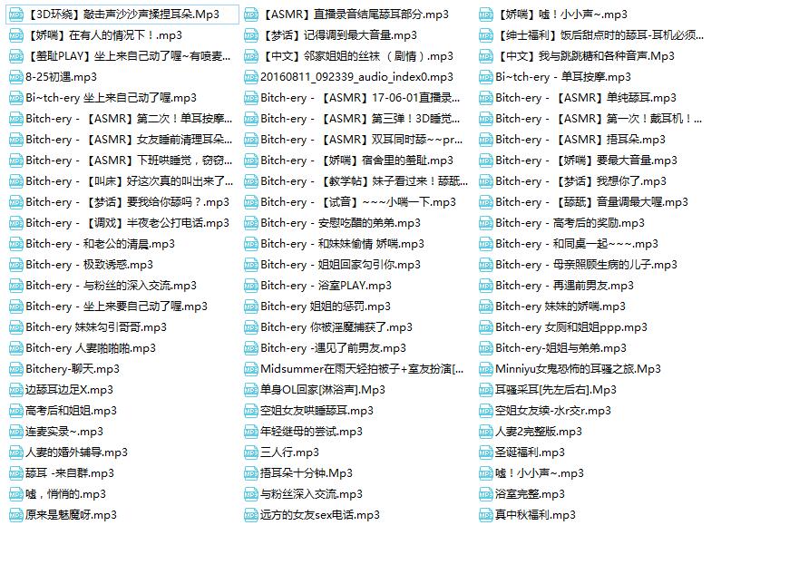 Bitchery音声75部（1.91G）