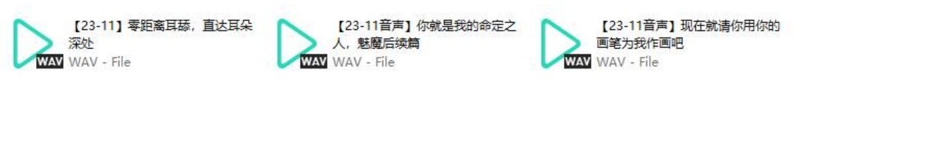 B站芝恩㱏ASMR2023年11月爱发电中文音声资源