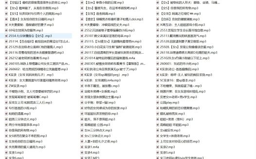 b站南晚姐姐音频109部