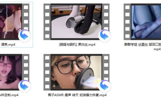 [张爱玲ASMR] 调焦+左颜玉很下饭ASMR定制+[眠姬与眠机] 黑白丝+酥酥学姐 丝里丝