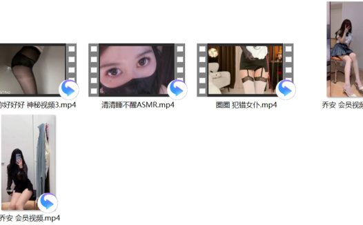 乔安 会员视频 2V+圈圈 犯错女仆+清清睡不醒ASMR+小白你好好好 神秘视频3